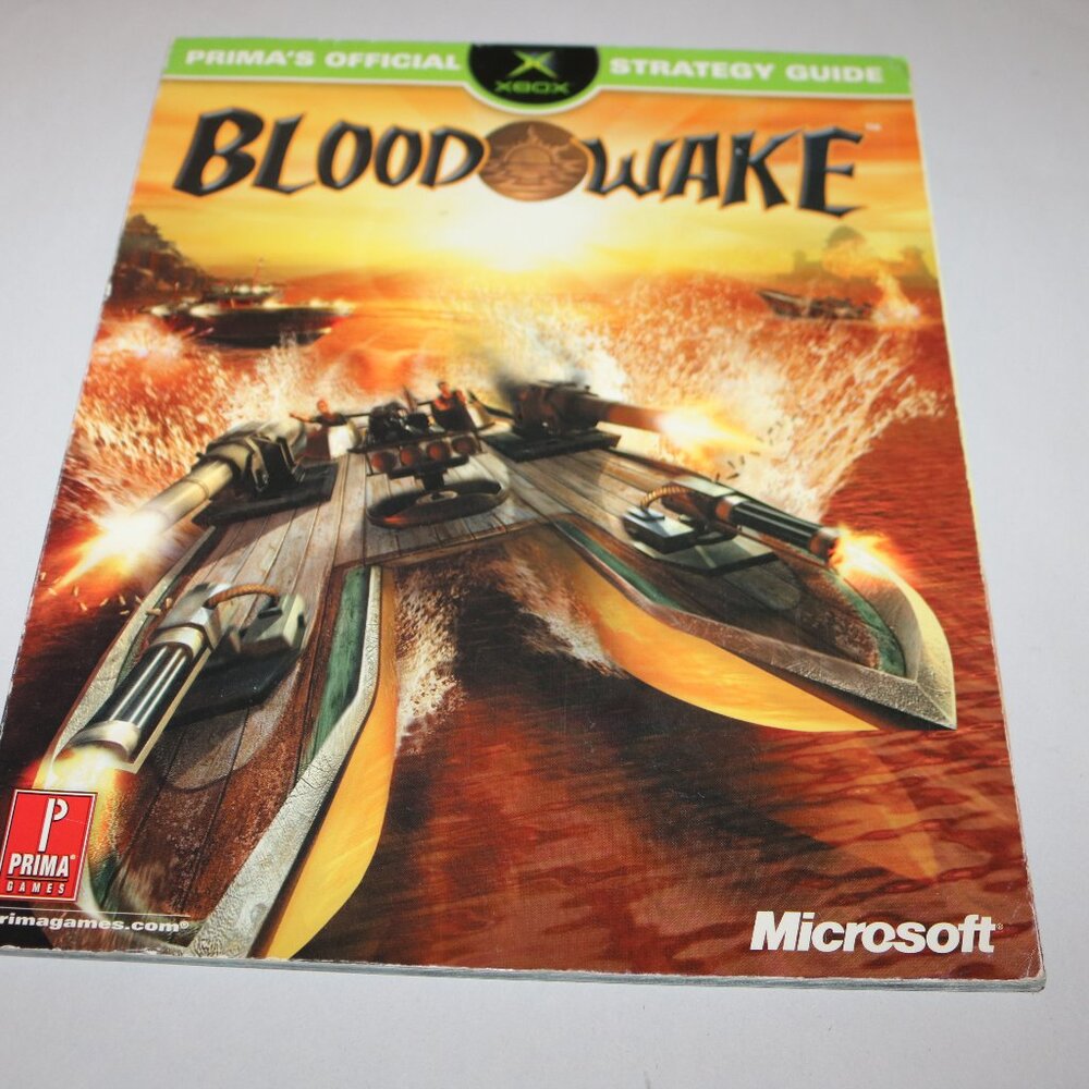 Primas Official Strategy Guide for Xbox Blood Wake by Microsoft vintage book